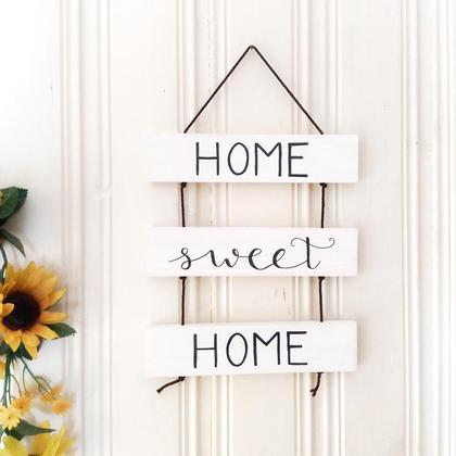 HOME sweet HOME - schwarz-weiß(handgemacht)