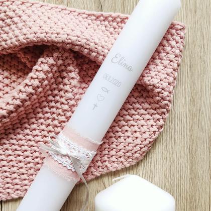 Taufkerzen 2er Set "Rosa" - Image 2