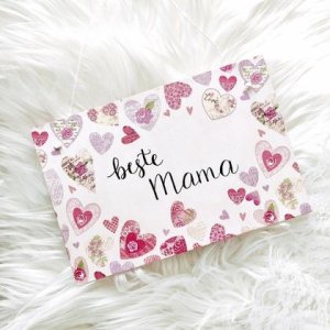 Holzschild – beste Mama (handgeschrieben)