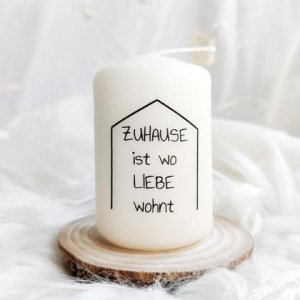 Kerze klein „HOME“