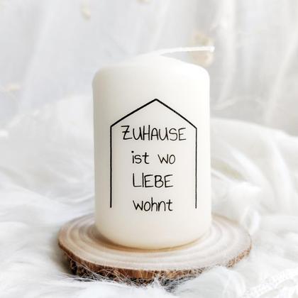 Kerze klein "HOME"