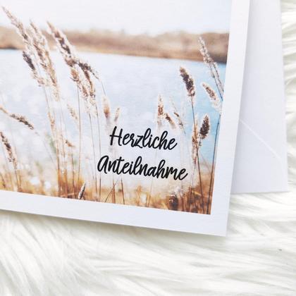 Trauerkarte "Gräser" Beileidskarte Kondolenz - Image 2