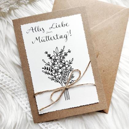 Muttertagskarte - Blumenstrauß