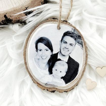 Fotoanhänger - personalisiert - schönes Geschenk - schwarz/weiß - Image 2