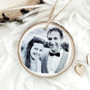 Fotoanhänger – personalisiert – schönes Geschenk – schwarz/weiß