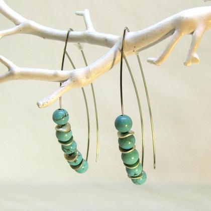 Ohrpendel mit Türkis / Silber