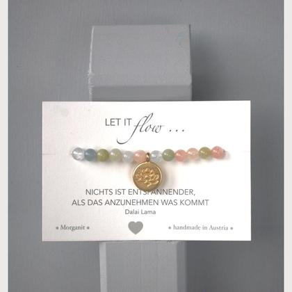 Morganit mit Lotusanhänger 6mm - Image 4