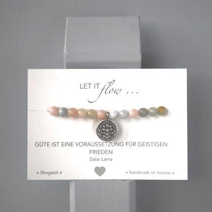 Morganit mit Lotusanhänger 6mm - Image 2