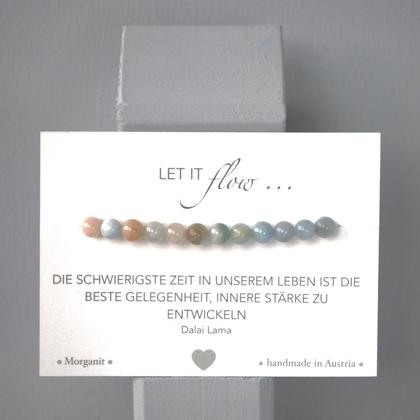 Morganit Armband 6mm