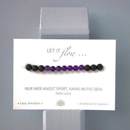 Lava Amethyst Armband