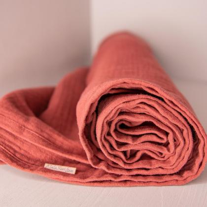 Musselin Schal - Fig Violet - Image 3