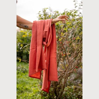 Musselin Schal - Ginger Red
