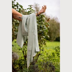 Musselin Schal – Pale Aqua