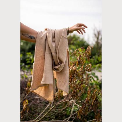 Musselin Schal - Warm Sand