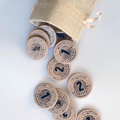 Spielgeld aus Holz