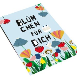 Blümchen für dich! Postkarte