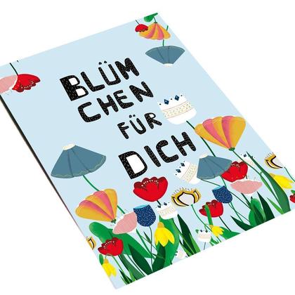 Blümchen für dich! Postkarte