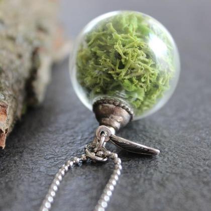 Glaskugelkette Moos