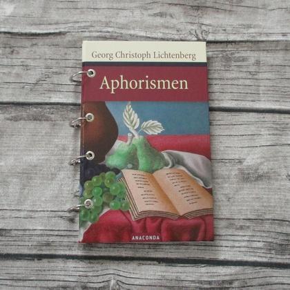 Notizbuch aus altem Buch "Aphorismen"