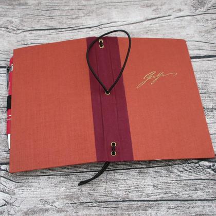 Fauxdori aus altem Buch "orange" - Image 2