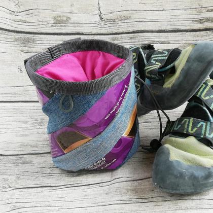 Chalkbag Jeans-Kaffee lila