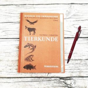 Fauxdori A5 aus altem Buch „Tierkunde“