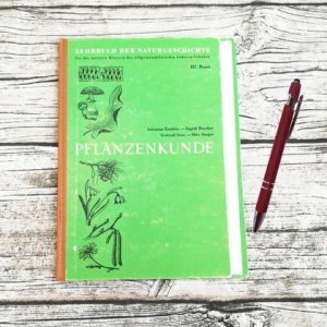 Fauxdori A5 aus altem Buch „Pflanzenkunde“