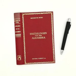 Notizbuch aus altem Buch „Alhambra“