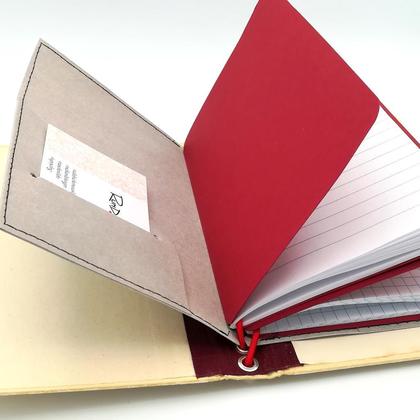 Fauxdori aus altem Buch "Rotes Muster" - Image 2