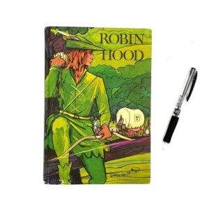 Fauxdori A5 aus altem Buch „Robin Hood“