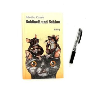 Notizbuch aus altem Buch „Schöneli und Schlau“