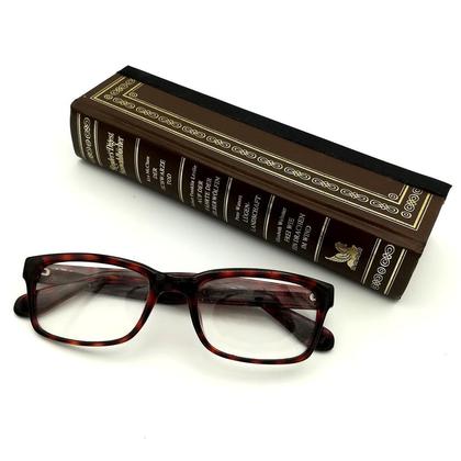 Brillenetui aus Reader's Digest - braun