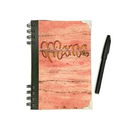 Notizbuch aus altem Buch "liebste Mama"