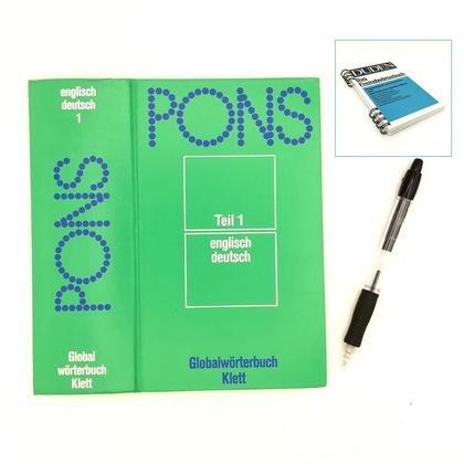 Notizbuch aus altem Wörterbuch "Pons Englisch-Deutsch"