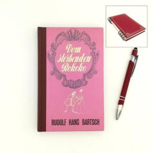 Notizbuch aus altem Buch „Rokoko“