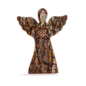 Engerl mit Herz (goldene Swarovski Kristalle)