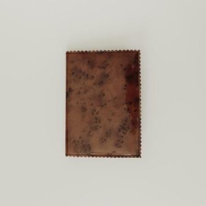 Reisepasshülle – glossy brown