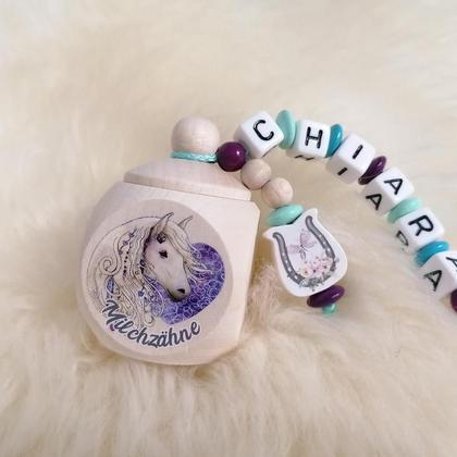 Milchzahndose mit Name (Pferd) - Image 2