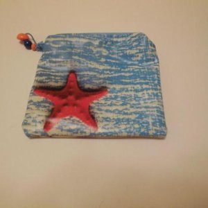 Krimskramstäschchen, Kosmetiktasche „Seesterne 3“