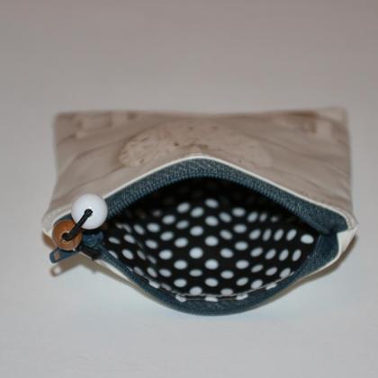 Krimskramstäschchen, Kosmetiktasche "Herz weiss 1" - Image 3