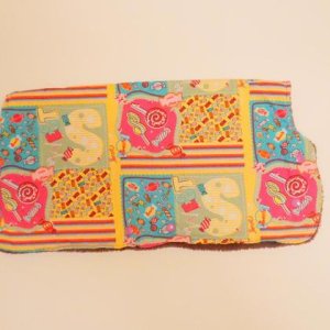 Kinderwagenmuff „Gelb Süßitkeiten“