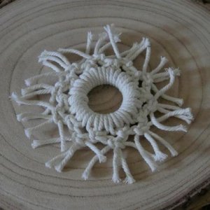 Makramee große Schneeflocken Set