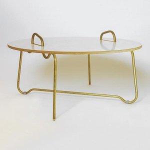 Wellenreiter Couchtisch Messing