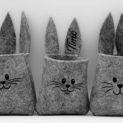 Hasenkörbchen aus Filz
