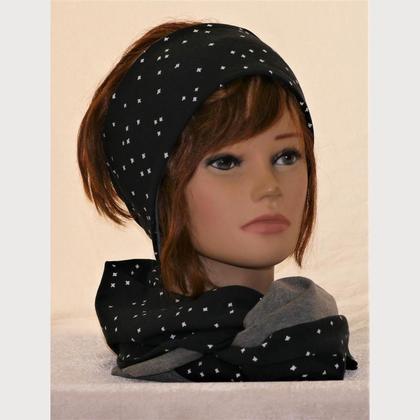 Kombi Stirnband und Loop Minikreuze