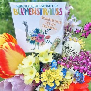 „Herr Klaus, der schnittige Blumenstrauß“ GRÜMI inkl. Blühanleitung
