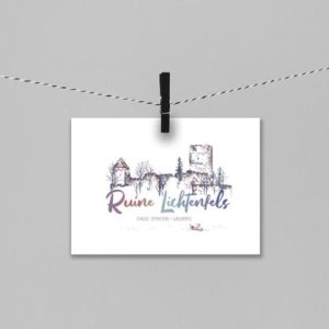 Ruine Lichtenfels Postkarte