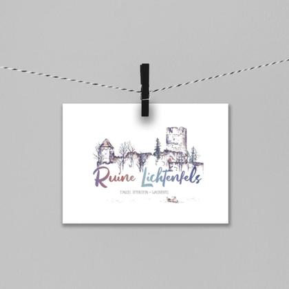 Ruine Lichtenfels Postkarte