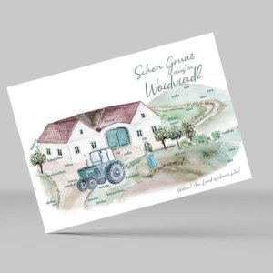 Postkarte Waldviertler Dialekt