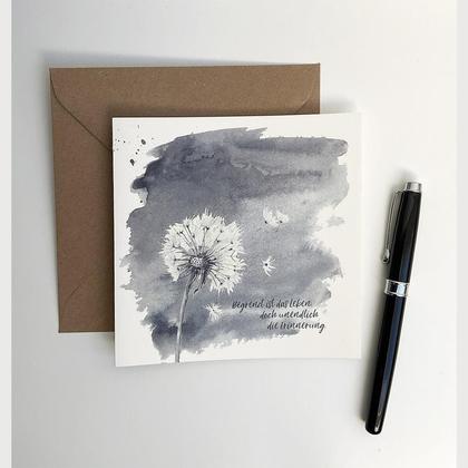 Trauerkarte Pusteblume